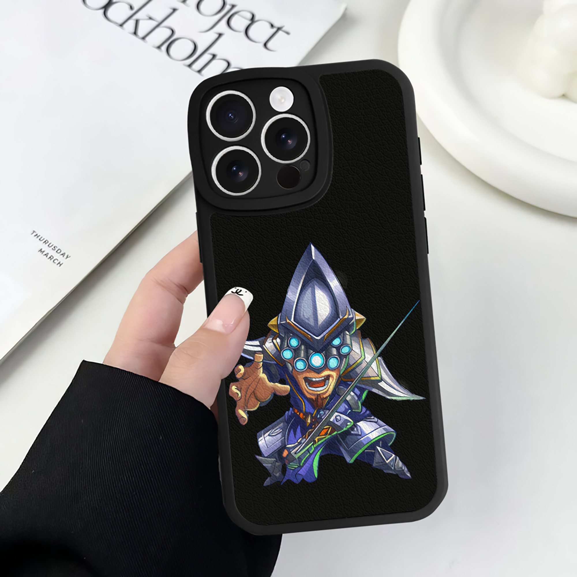 リーグ・オブ・レジェンド League of Legends LOL 【iPhone 16シリーズ対応】シリコンスマホケース（レザー調） 材質：シリコン
